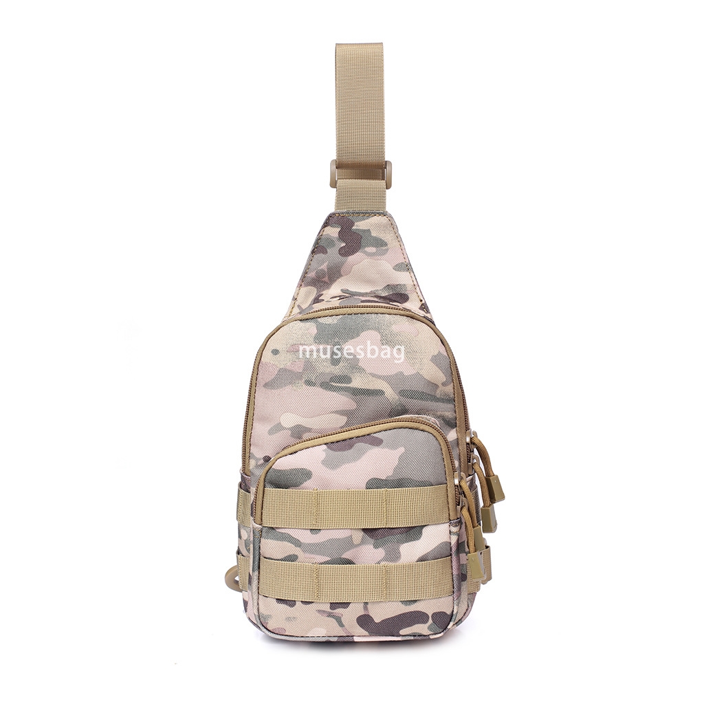 Tactical Chest Bag Riding Bag Camo Field Sport Small Chest hanging Bag One shoulder diagonal outdoor blast