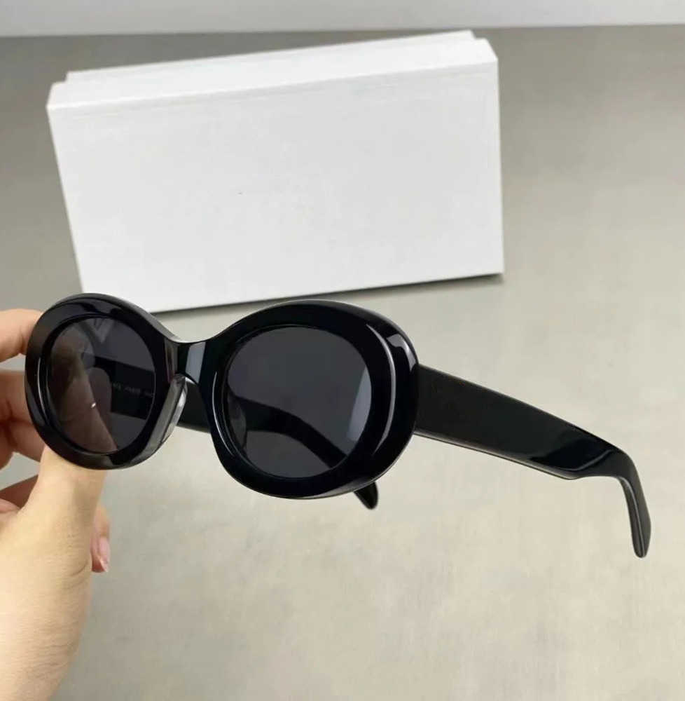 Sunglasses Retro cat's eye sunglasses for women Arc de oval French high street dsa Frame mirror woman Lunettes de Soleil