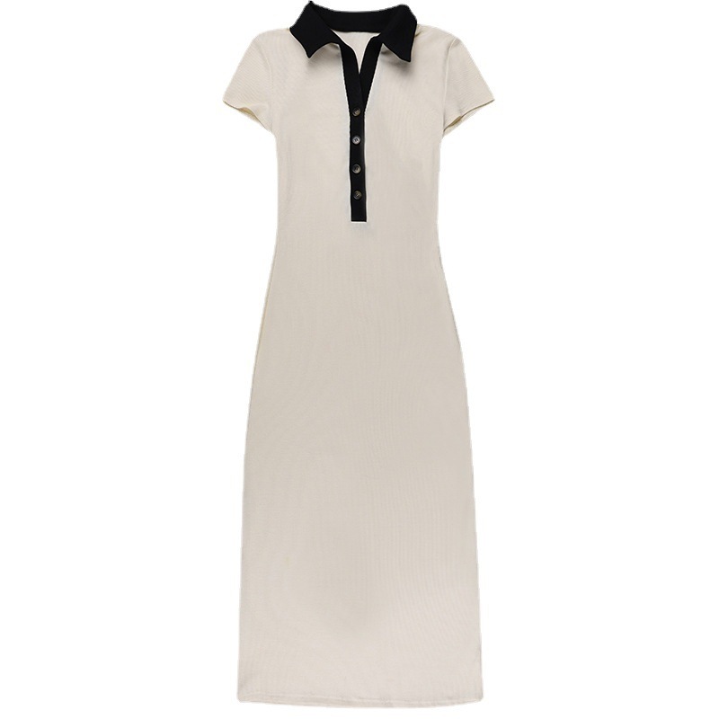 Designer dresses V-neck Solid Color Elegant Fashion Long Y2K Vintage Knit Dresses Women's Summer Casual Long Dresses