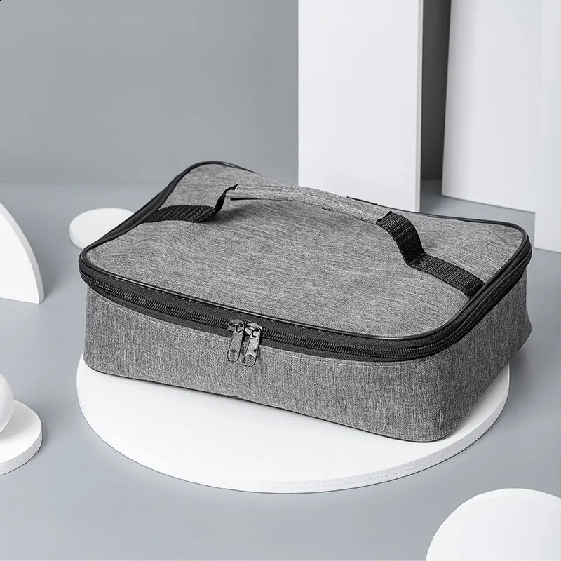 Square Insulated Lunch Bag for Women Thermal Cooler Bento Box Bags Food Portable Travel Picnic Delivery Meal Container y240903