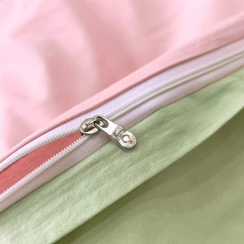 1pc Quilt Cover housse de couette 220x240 Pink Green Color Duvet Cover Double Size funda nordica cama 150 Queen/King Bed Cover 240725