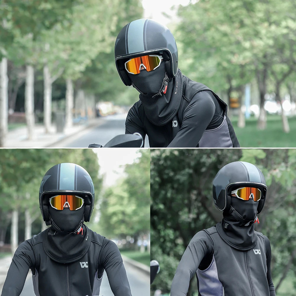 WEST BIKING Winter Balaclava Hat Comfortable Cycling Heating Face Mask Windproof Heating Headgear for Ski Bicycle Motorcycle 240723