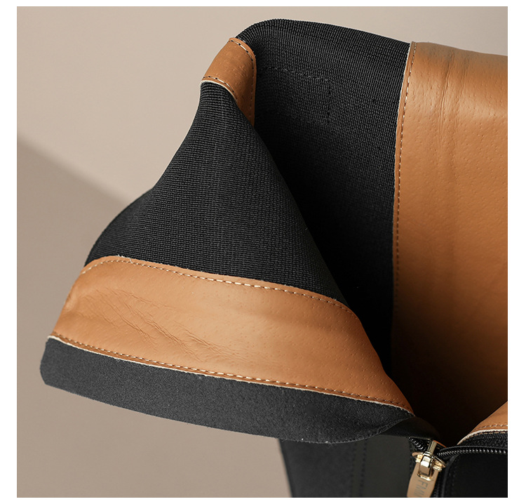 Women Boots Knee Boots Round Toe Thick Sole Simple Style Fashion Shoes Free shipping