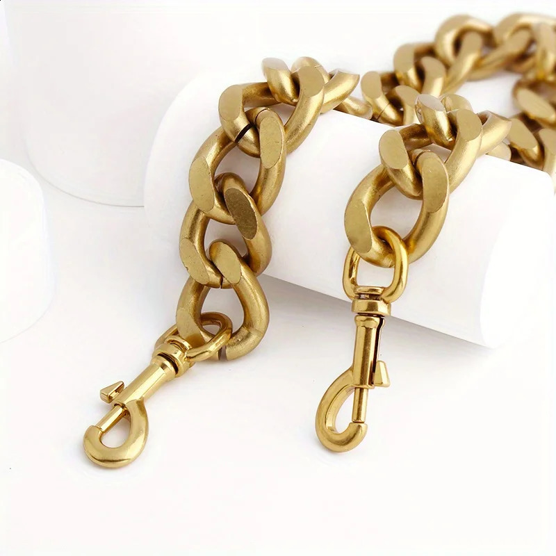 1PC 39-60-100cm metal aluminum chain wallet messenger bag shoulder strap replacement thick chain DIY decorative sling bag chain 240828