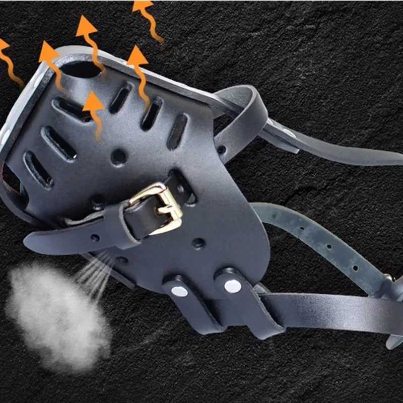 Leather Pet Dog Basket Muzzles German Shepherd Doberman Anti Bite Dog Mouth Cage Dog Training Defense Masks for Small/Large DogsL240725