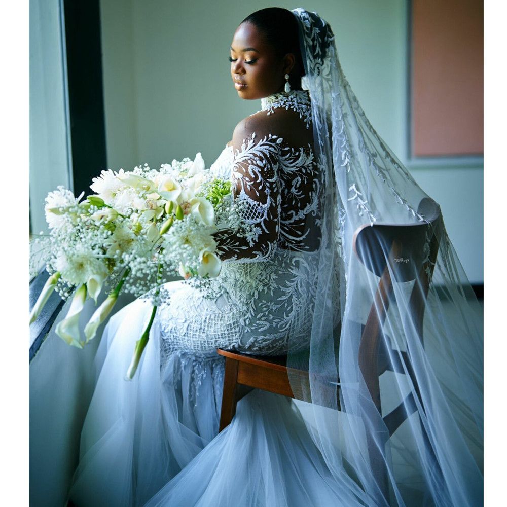 Vintage High Neck Lace Modest Wedding Dress With Long Illusion Boho Ral Bridal Gowns Full Sleeves Bohemian Vestido De Novia Custom Made 6660312