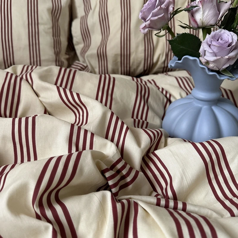 Bed Linen Duvet Cover Stripe Boys Girls Twin Queen Size Duvet Cover Pillowcase Bedding Adult Fashion Home Textile Nordic Sling 240725