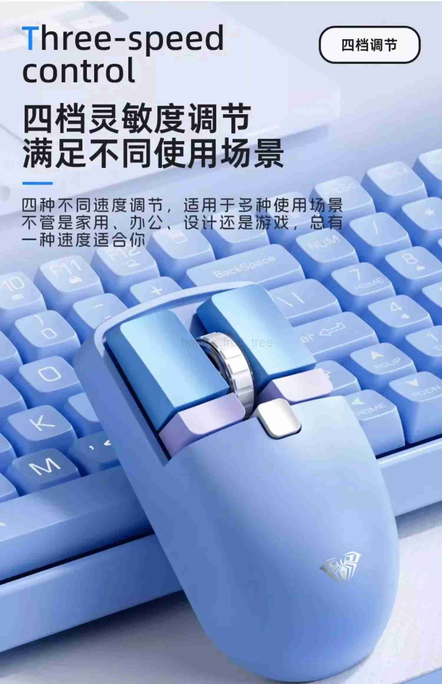 Aula Sc320 Mini Xiao Qiao Mouse Wireless Blurtooth 2.4ghz Two-Mode Three-Speed Control Erogonomics For Pc Computer Office Gift M240725