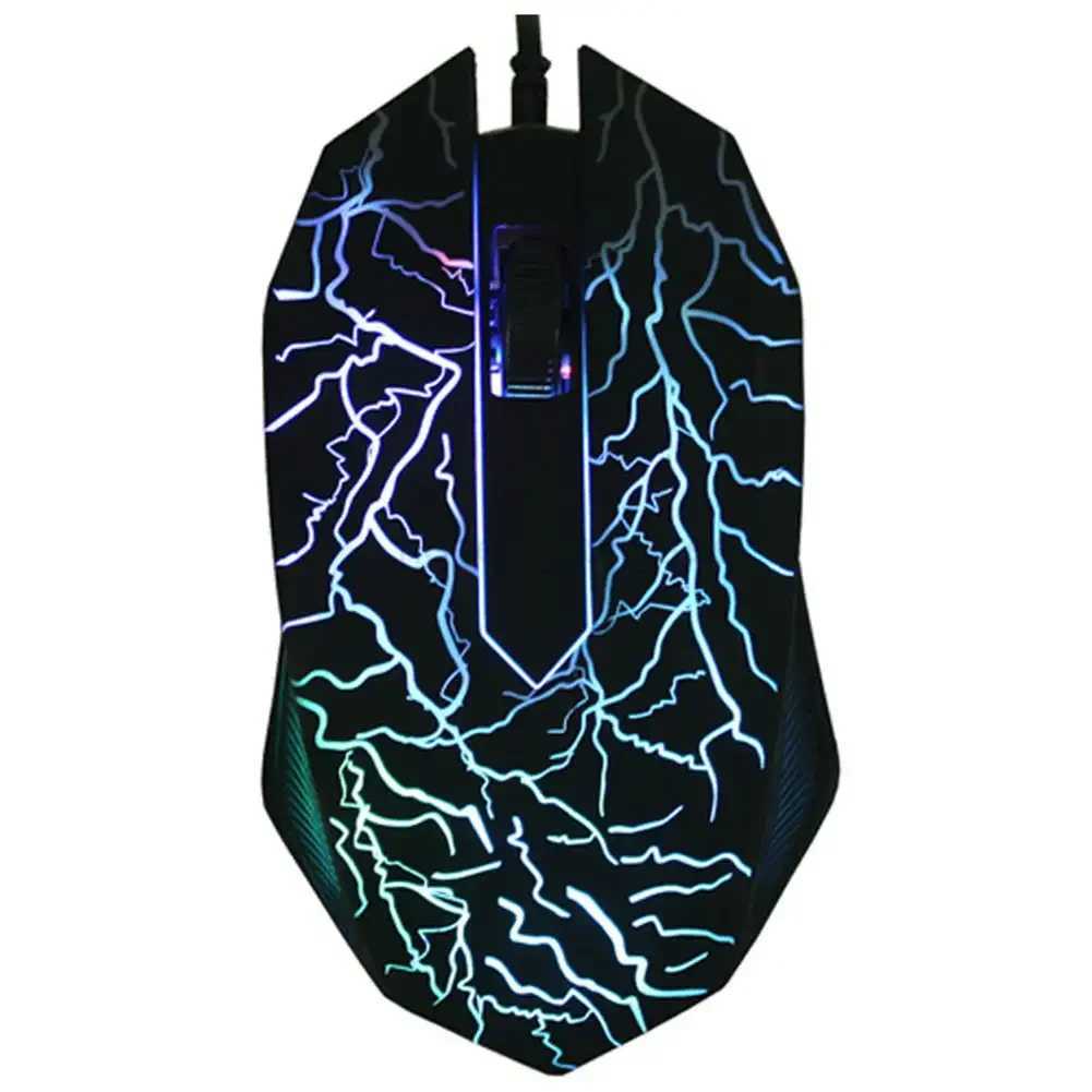 Colorful LED Computer Gaming Mouse Professional Ultra-precise For Dota 2 LOL Gamer Mouse Ergonomic 2400 DPI USB Wired MouseM240725