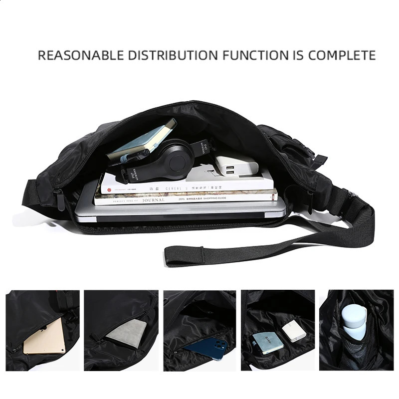 Mens Cross Body Bag n Trendy Simple High Quality Fashionable Waterproof Shoulder Youth Messenger 250326