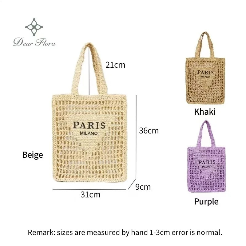 Women Summer Beach Vacation Fashion Straw Knitting Shoulder Bag Hollow Out Handwoven Handbag Portable Large Capacity Casual Tote 240724 2e8c