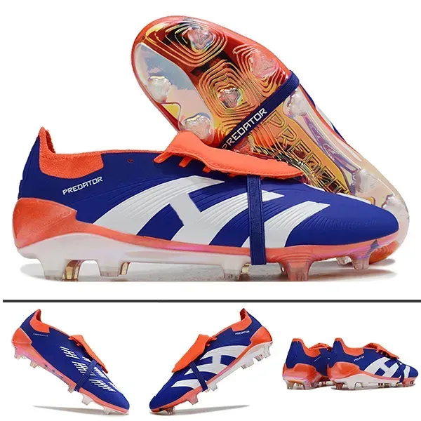 2025 Quality Football Boots 30th Anniversary 24 Tongue Fold Laceless Laces FG Mens Soccer Cleats Comfortable Training Leather Football Shoes kids36-46
