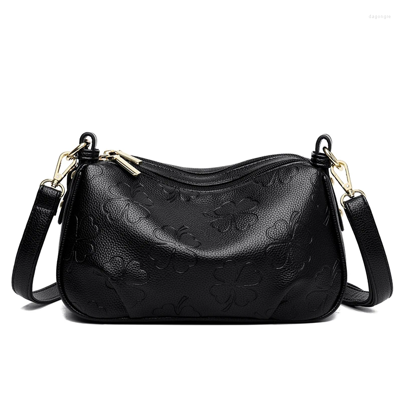 Shoulder Bags Authentic Genuine Leather Women's Crossbody Bag Large Capacity Soft Women Female Tote Bolsas Sac