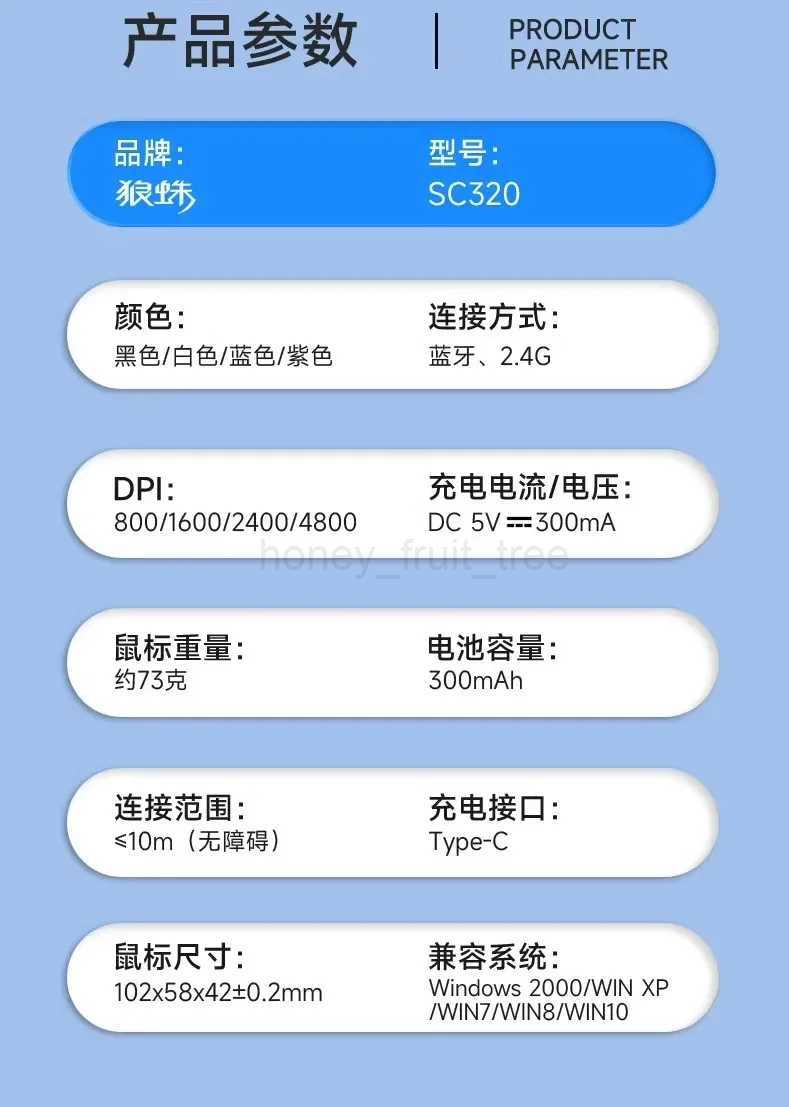 Aula Sc320 Mini Xiao Qiao Mouse Wireless Blurtooth 2.4ghz Two-Mode Three-Speed Control Erogonomics For Pc Computer Office Gift M240725