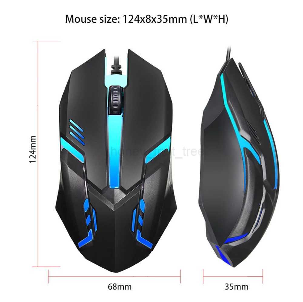 Business office Desktop laptop office light up eat chicken game mouse 5500dpi colorful esports mechanical mouse for PC laptopM240725