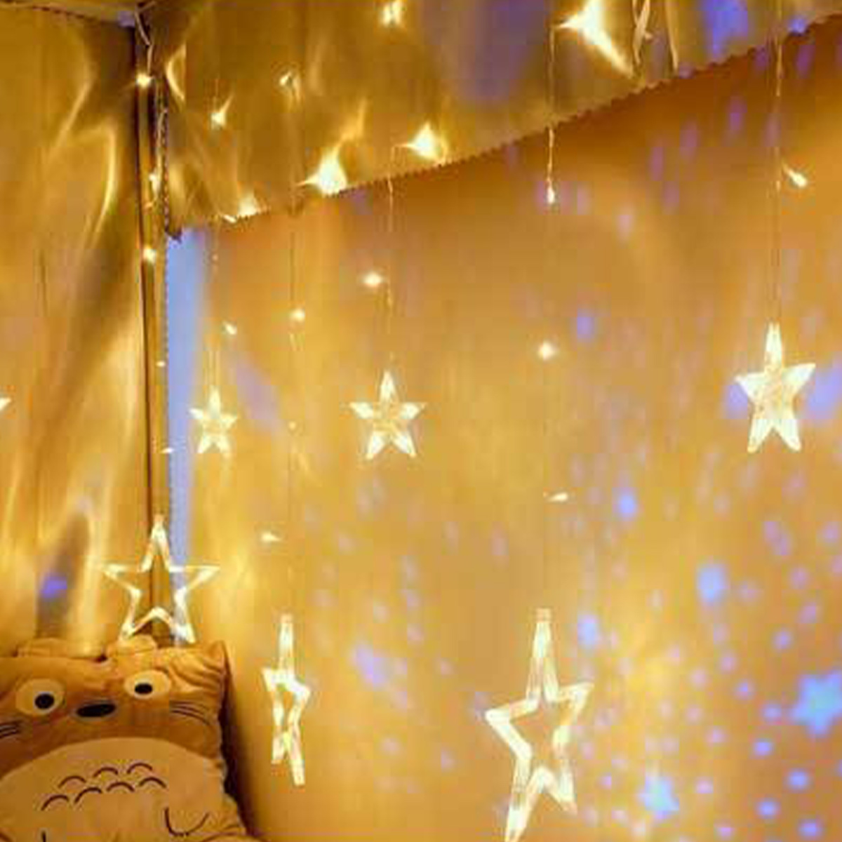 LED Solar Star Light String Outdoor Waterproof Holiday Yard Decoration Colorful Light String