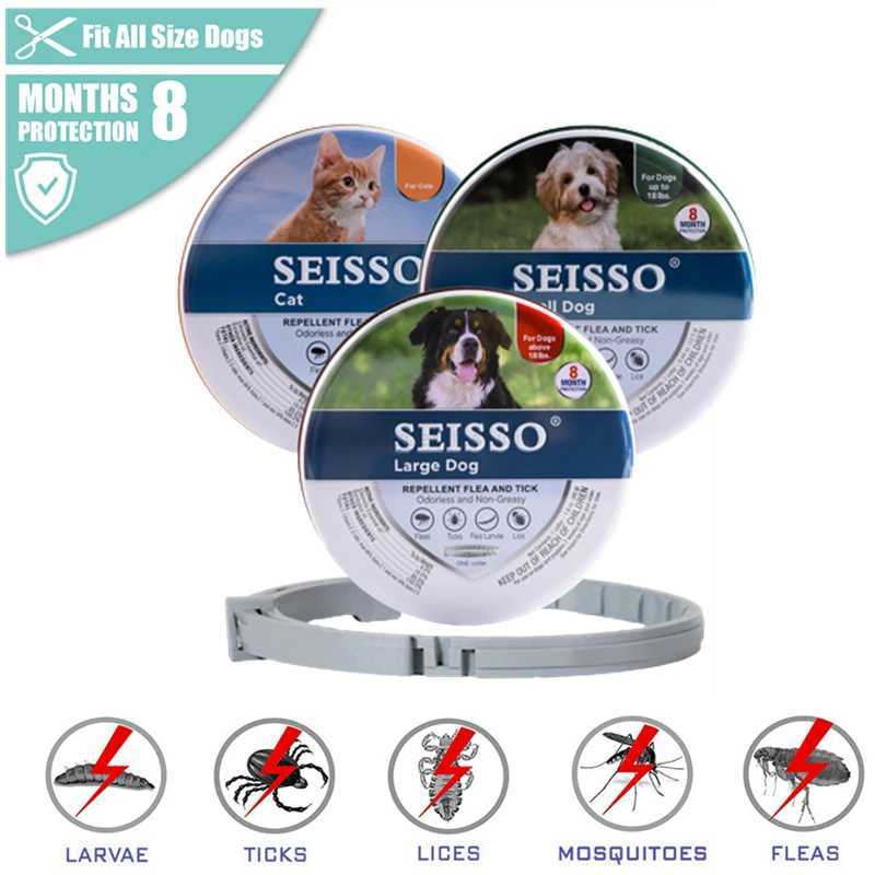 New 38/70CM Pet Anti Flea Ticks Antiparasitic Cats Collar Dog Protection Retractable Collars For Puppy Cat Large Dogs AccessorieL240725L240725