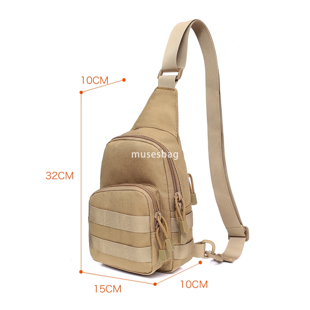 Tactical Chest Bag Riding Bag Camo Field Sport Small Chest hanging Bag One shoulder diagonal outdoor blast
