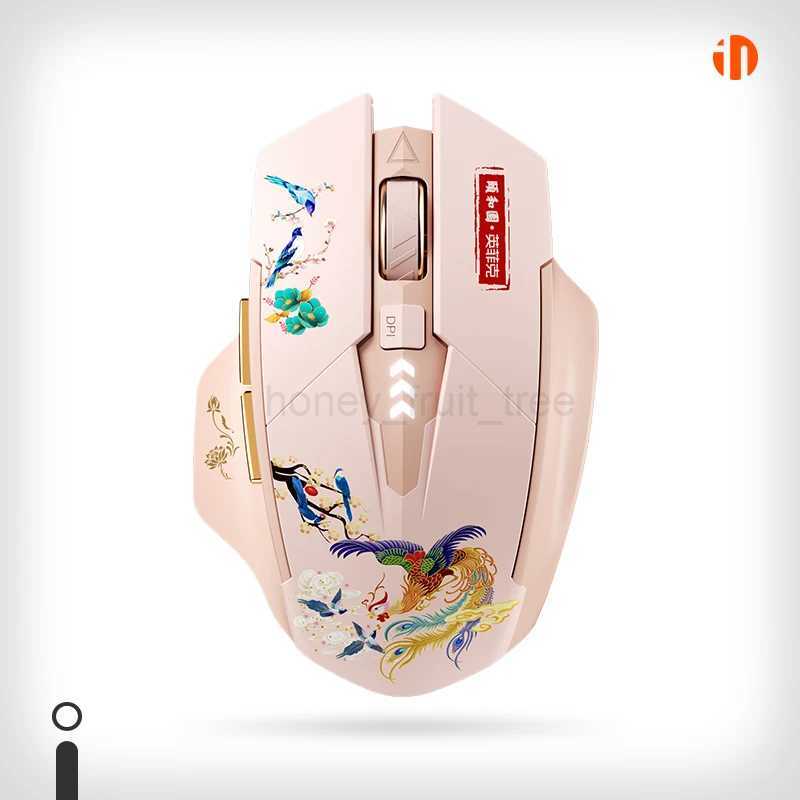 INPHIC A10 Rechargeable Wireless Mouse Bluetooth Mouse Office Game Ergonomic Mute Mouse For Laptop Phone PC TabletM240725