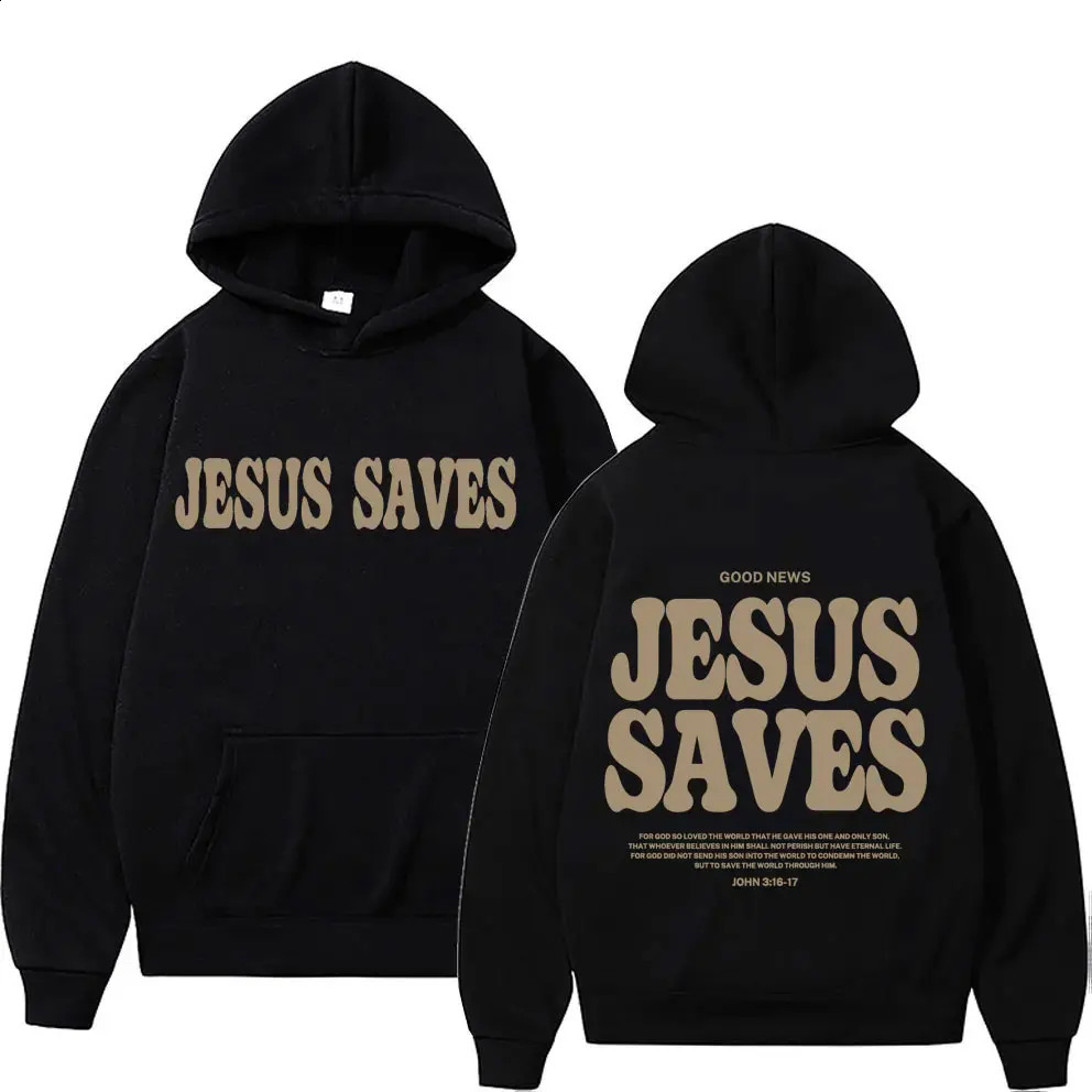 Aesthetic Christian Hoodie Streetwear Mens Jesus Letters Print Vintage Sweatshirt Unisex Fashion Casual Long Sleeve Hoodies Y2K 240921
