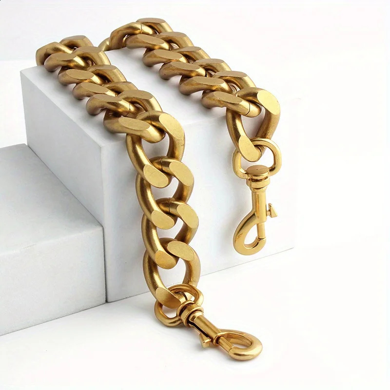 1PC 39-60-100cm metal aluminum chain wallet messenger bag shoulder strap replacement thick chain DIY decorative sling bag chain 240828