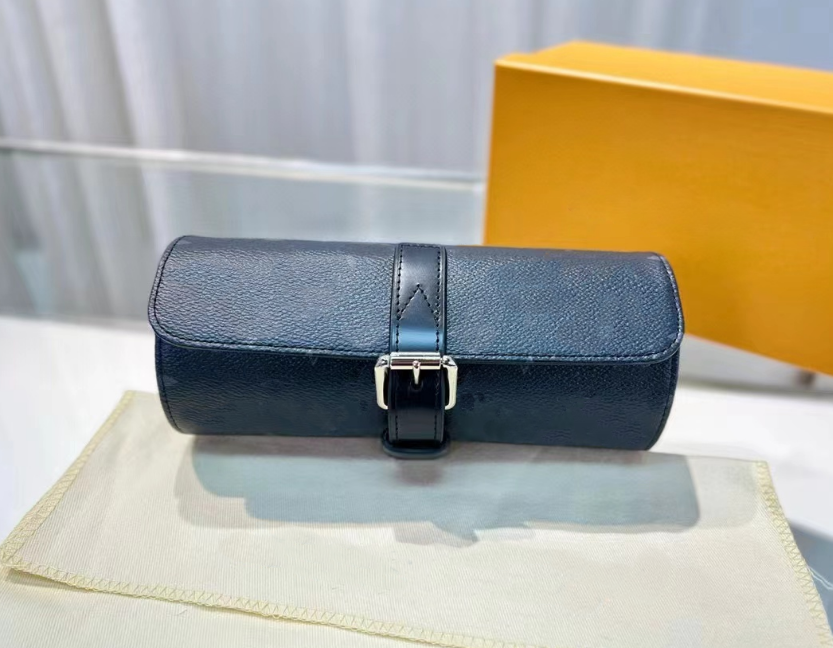 Watch Boxes Designer Men's And Women's Genuine Leather Flower Box With Fashion Letters Portable Watch Boxes With Box For Display Top Quality