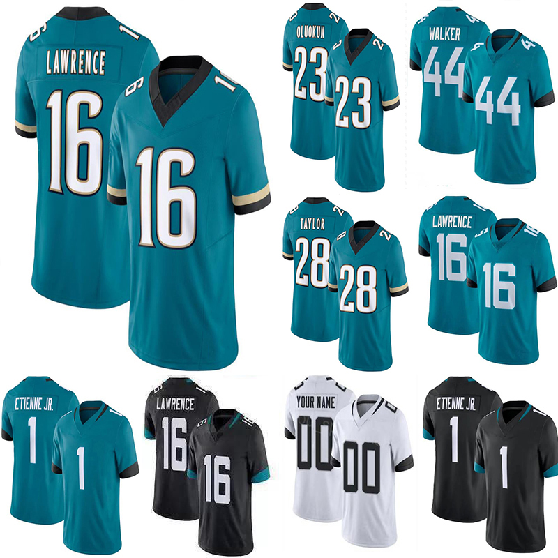 2024 Trevor Lawrence Travis Etienne Josh Hines-Allen Custom Football Jerseys Fred Taylor Foye Oluokun Evan Engram Travon Walker Christian Kirk Maurice Jones-Drew