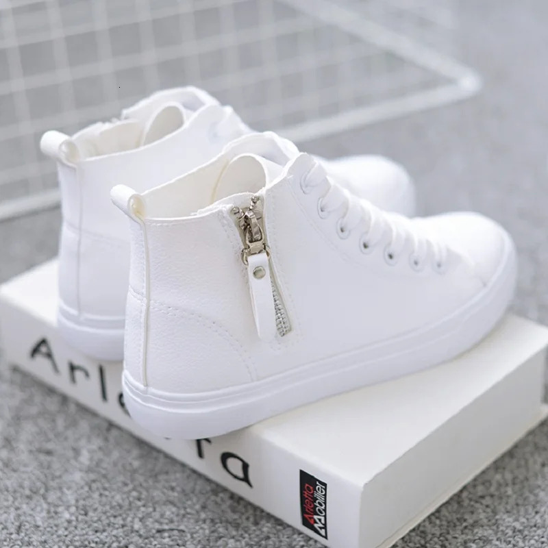 Chi Hot White Sneakers Women - Casual High Top Flat Shoes, Vulcanized Trainers For Everyday Comfort - Shoes,