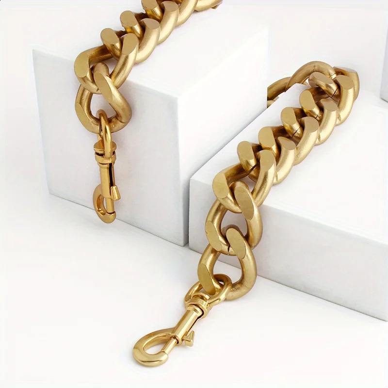 1PC 39-60-100cm metal aluminum chain wallet messenger bag shoulder strap replacement thick chain DIY decorative sling bag chain 240828