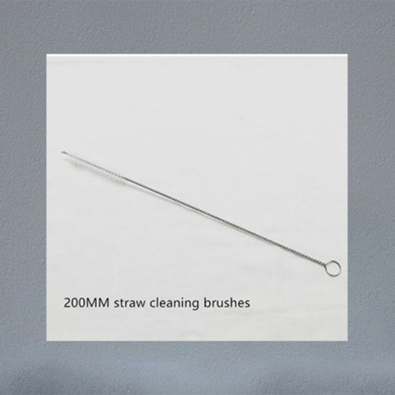 Low Light Weight Stainless Steel Straws Brush 200MM Long Nylon Brush for Metal Straws Cleaning