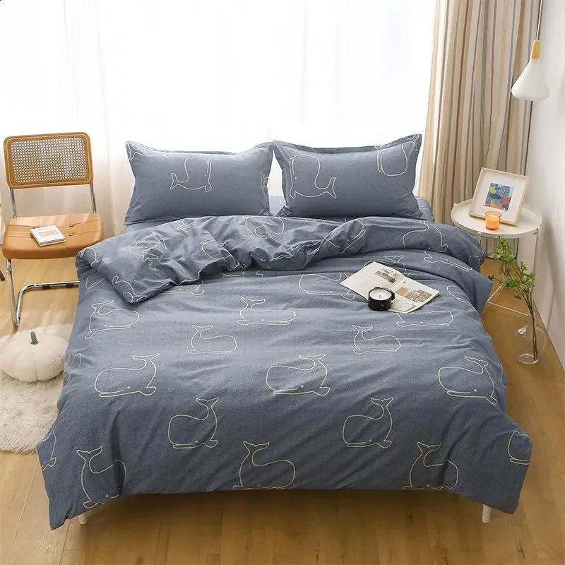 Duvet Cover Minimalist bed sheets comfortable and lightweight down duvet covers suitable for all skin types of male and female students in all seasons
