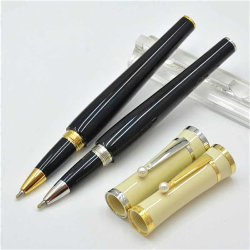high quality Black and white Ballpoint pen / Fountain pen office stationery Promotion Write ball pens gift