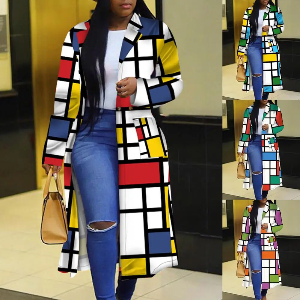 African Clothes for Women Spring African Women Long Sleeve Printing Plus Sie Long Shirt Dress S-5XL 240725