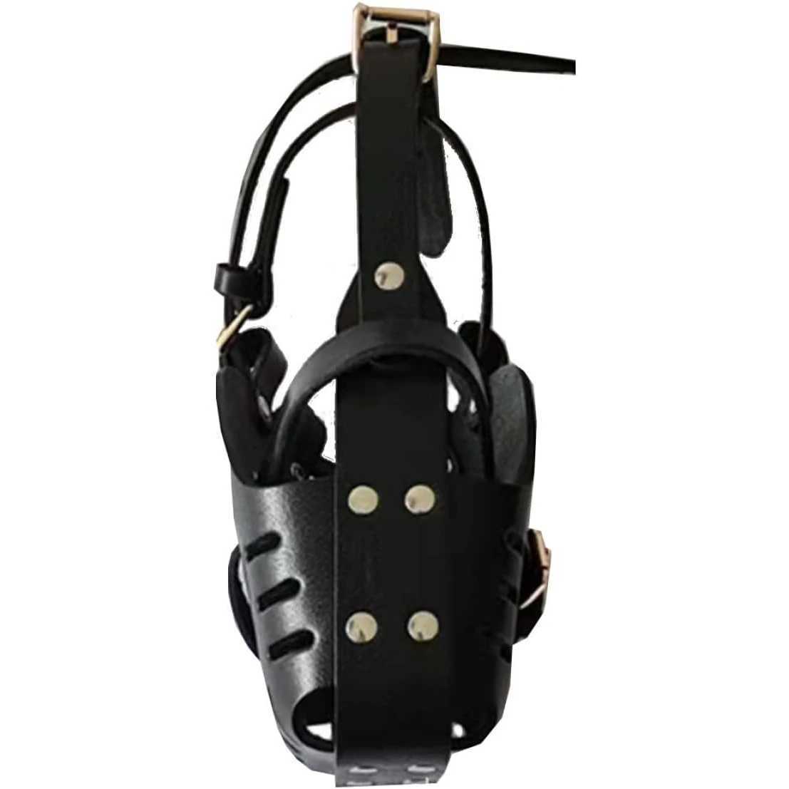 Leather Pet Dog Basket Muzzles German Shepherd Doberman Anti Bite Dog Mouth Cage Dog Training Defense Masks for Small/Large DogsL240725