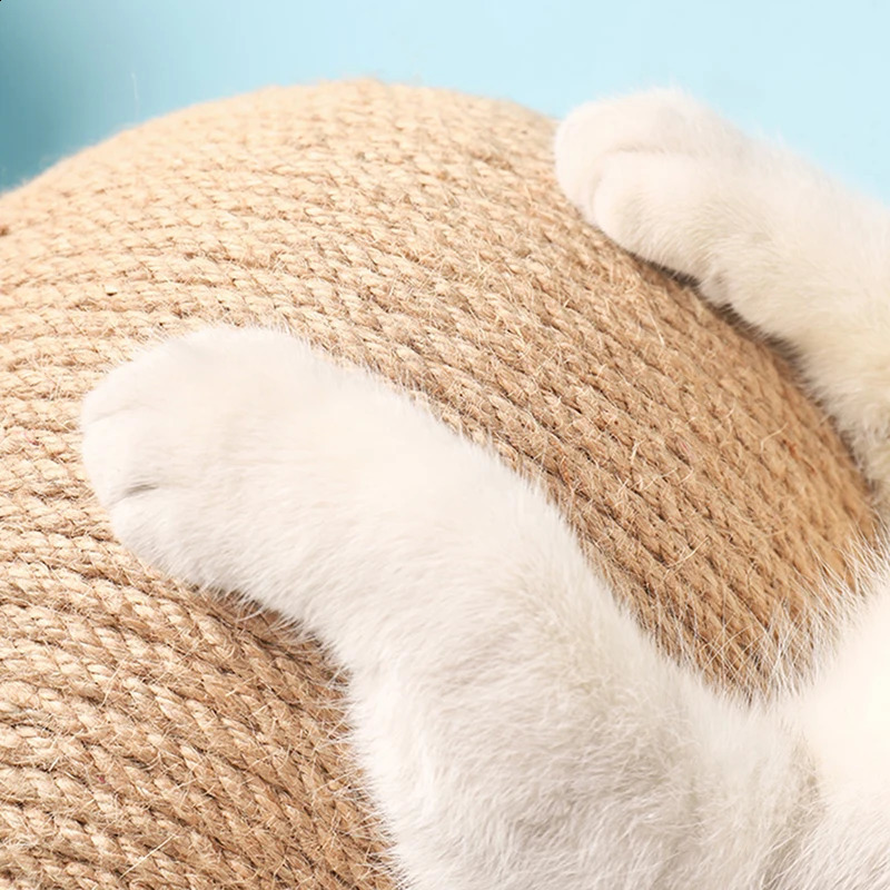 Cat Scratching Ball Toy Kitten Sisal Rope Board Grinding Paws Toys Cats Scratcher Wearresistant Pet Furniture supplies 240724