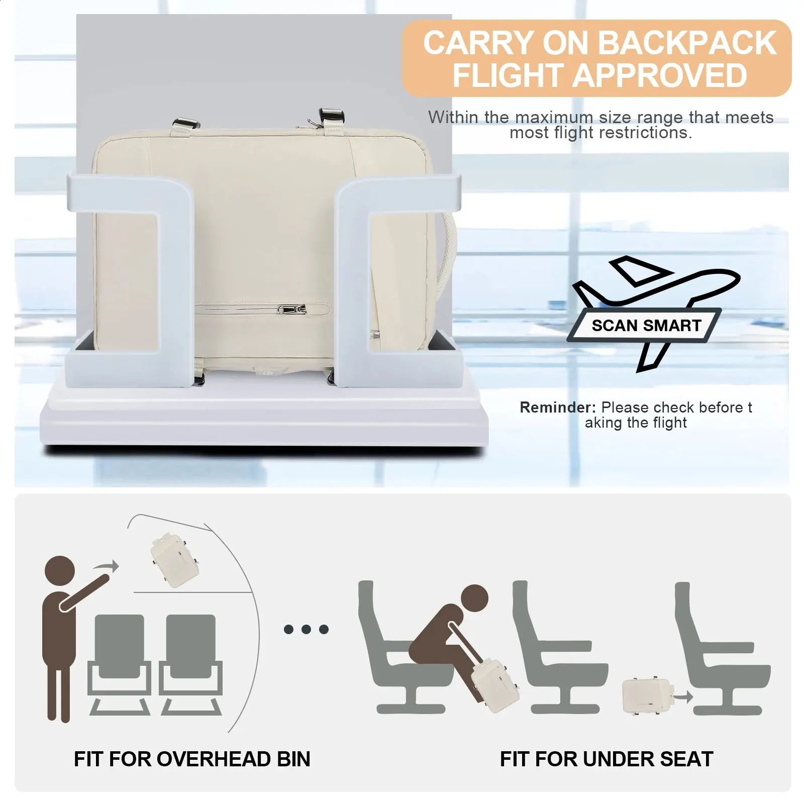 Likros Womens Travel Backpack Expandable Weekend Hiking Laptop with USB Port Large Waterproof 40L Mens 240820