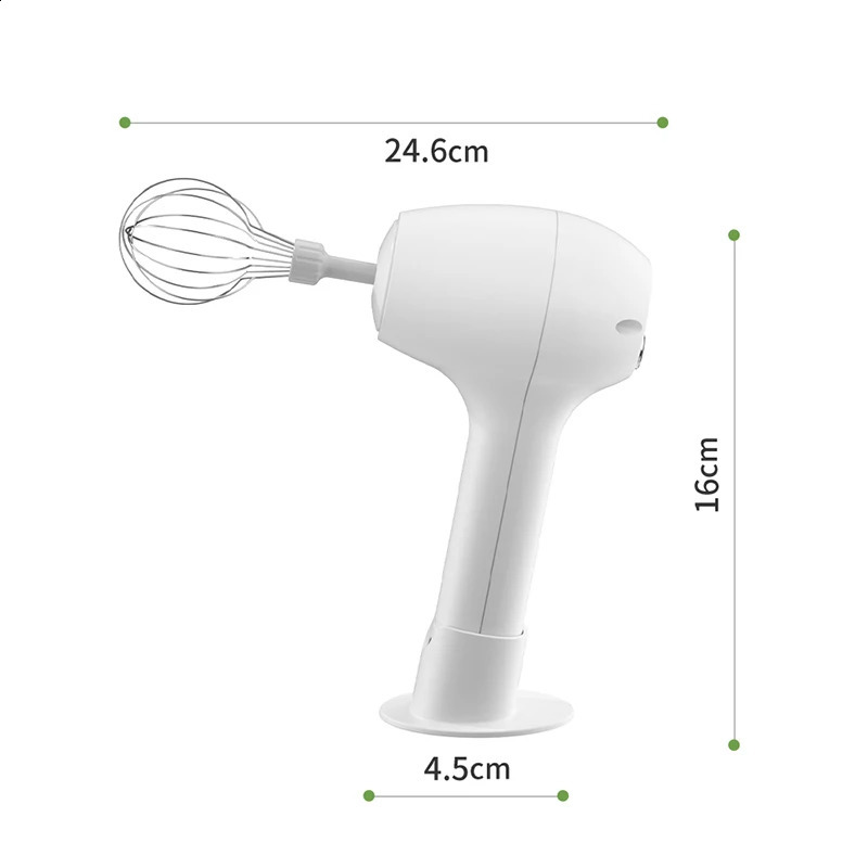 Wireless Portable Electric Food Mixer Automatic Whisk Dough Egg Beater Baking Cake Cream Whipper Kitchen Tool 240725