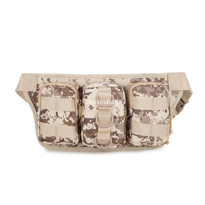Triple waist pack fashion leisure sports outdoor bag kettle bag running carry-on bag camouflage bag
