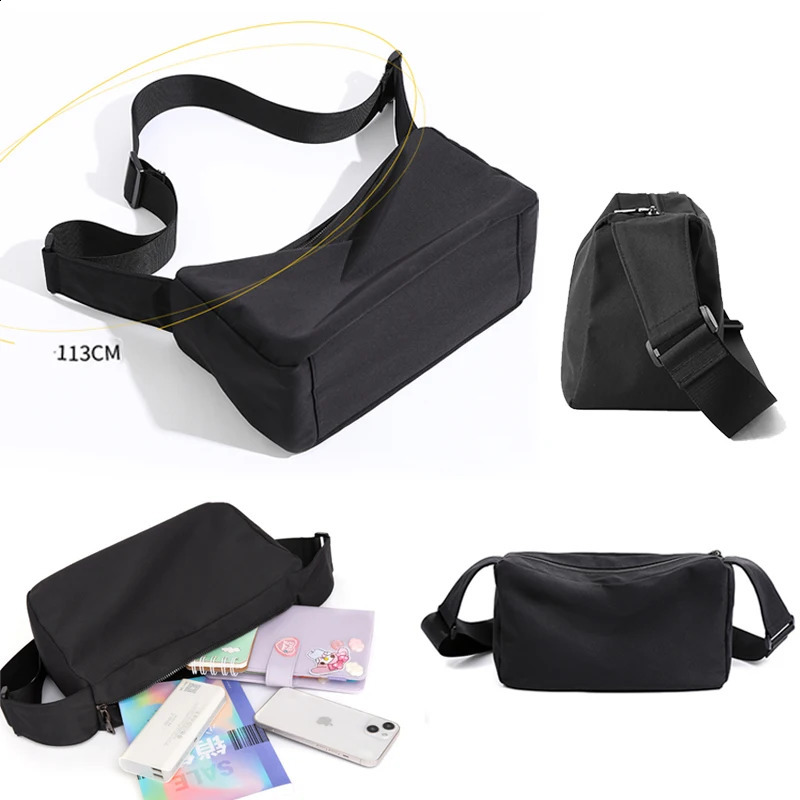 Oxford Waterproof Men Messenger Bags Simple Mens Crossbody Bag Commuting Mini Satchel Sport Unisex Lightweight 240723