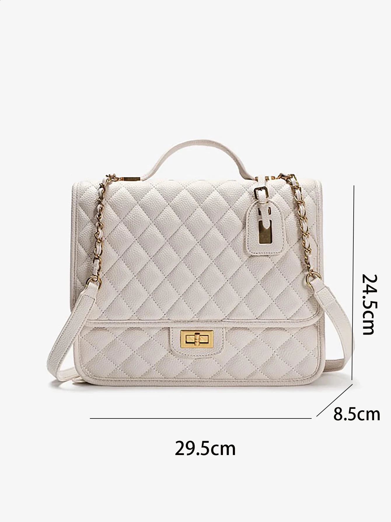 3 Fashion Womens Dia Chain Large Capacity Portable Backpack Multifunctional Leisure Travel Bag 240725 4