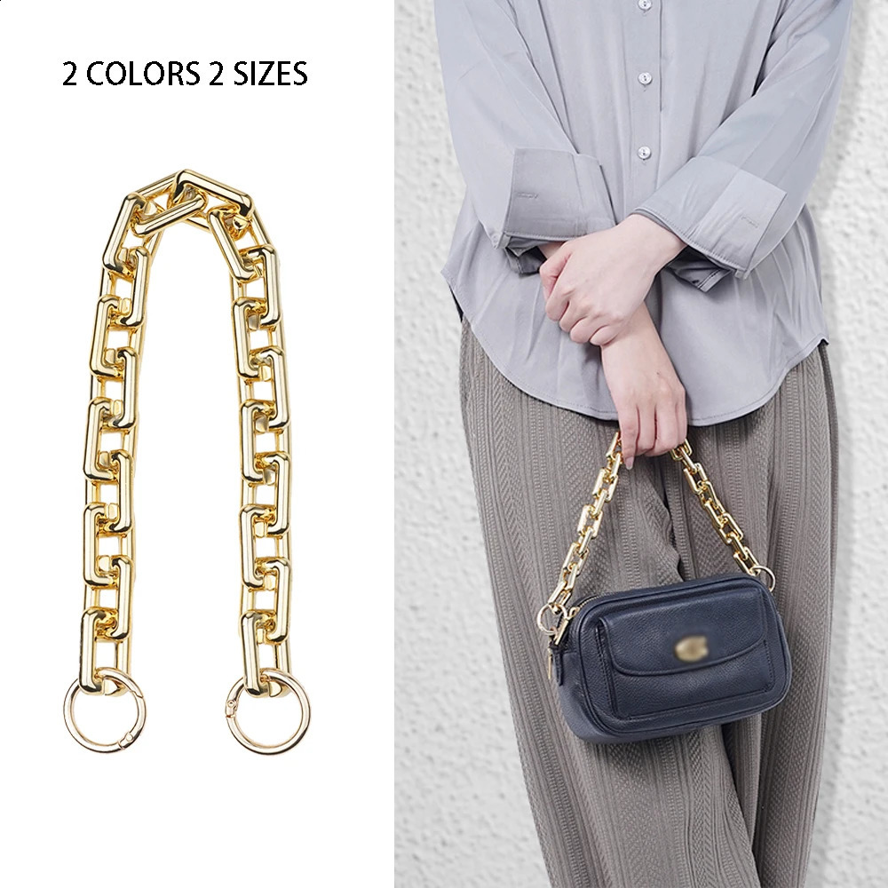 4060cm Golden Acrylic Purse Chain Strap Handbag Handles Diy Purse Replacement Chain for Shoulder Bag Straps Bag Accessories 240725