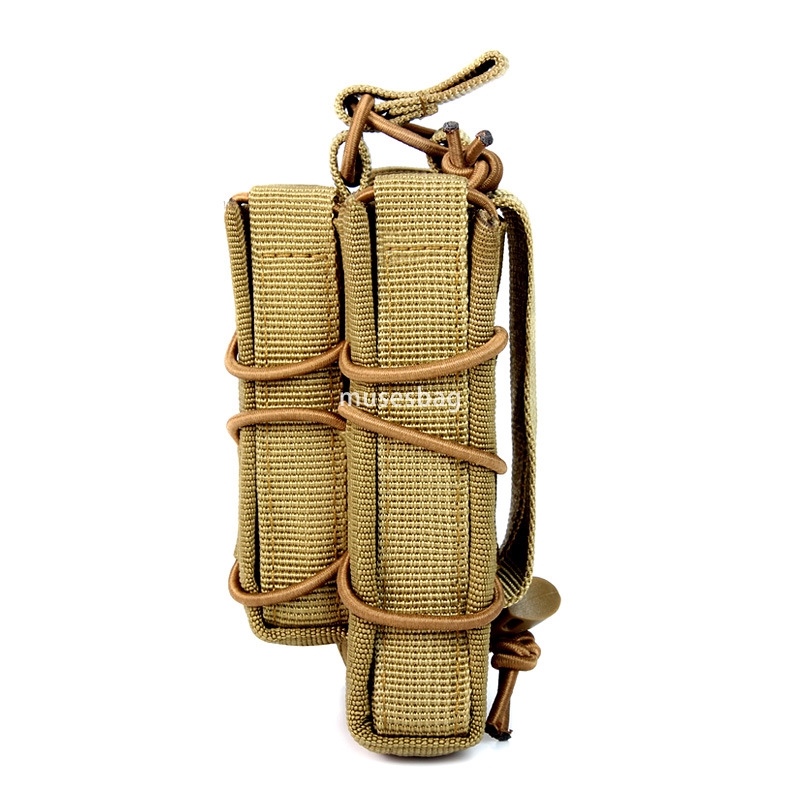 Two sub-munition clip bag MOLLE accessory bag Double clip bag Outdoor tactical equipment camouflage manufacturers