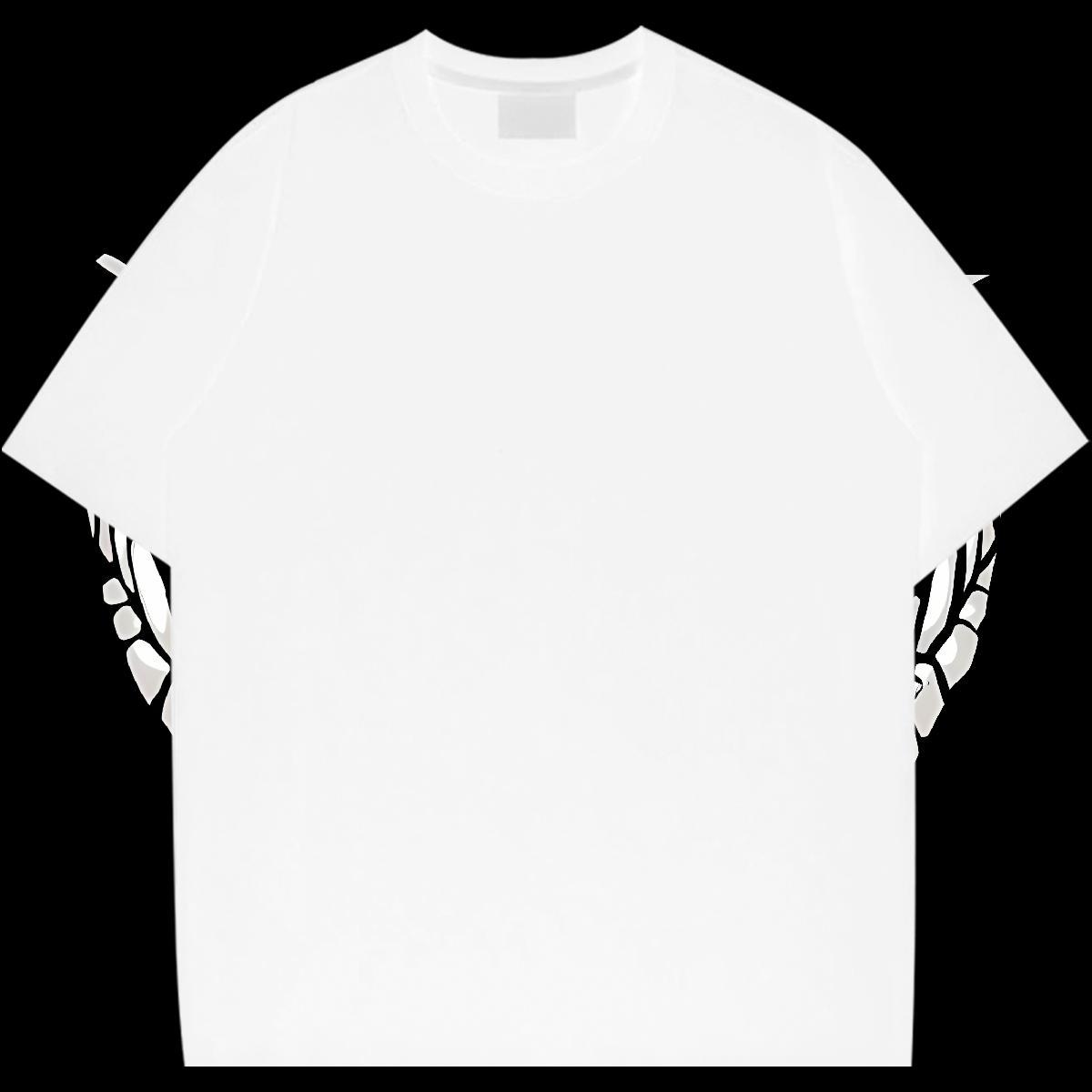 Classic Casual T Shirt For Man 230g Pure Cotton monster Street wear Hip Hop Tops Tees Breathable Crew Neck Free Shipping Tshirt for Man Woman Cartoon 