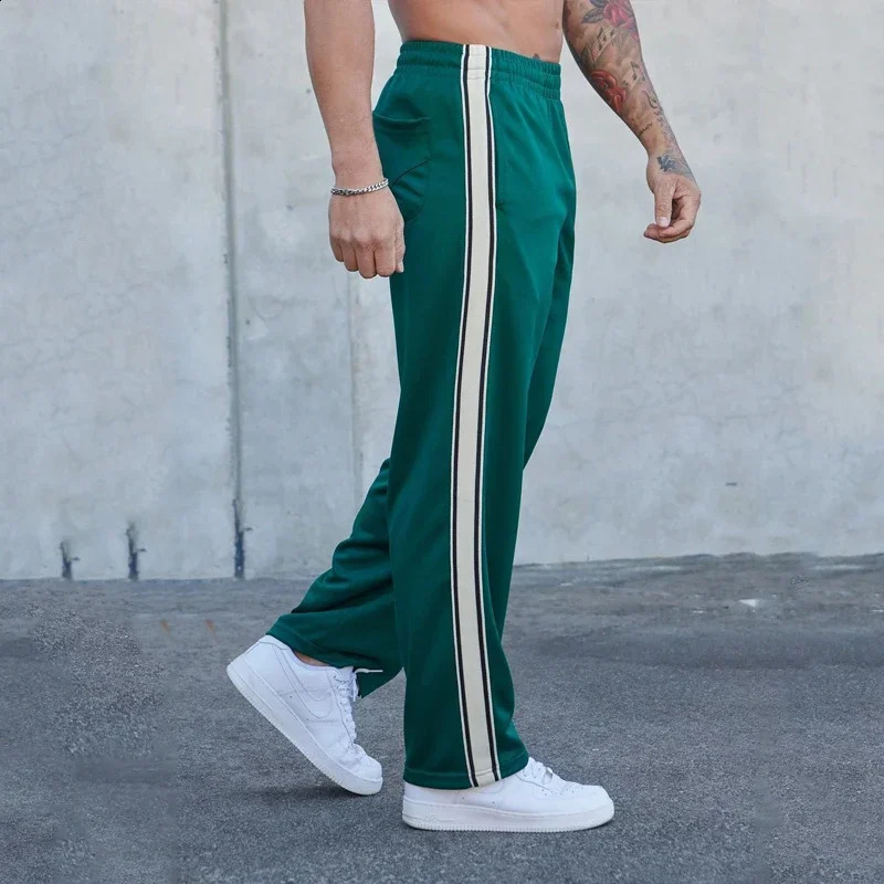 YA Mens Sweatpants Printing Autumn Winter Joggers Gym Running Sports Fitness Cotton Mid wait Drawstring Casual Pants 240819