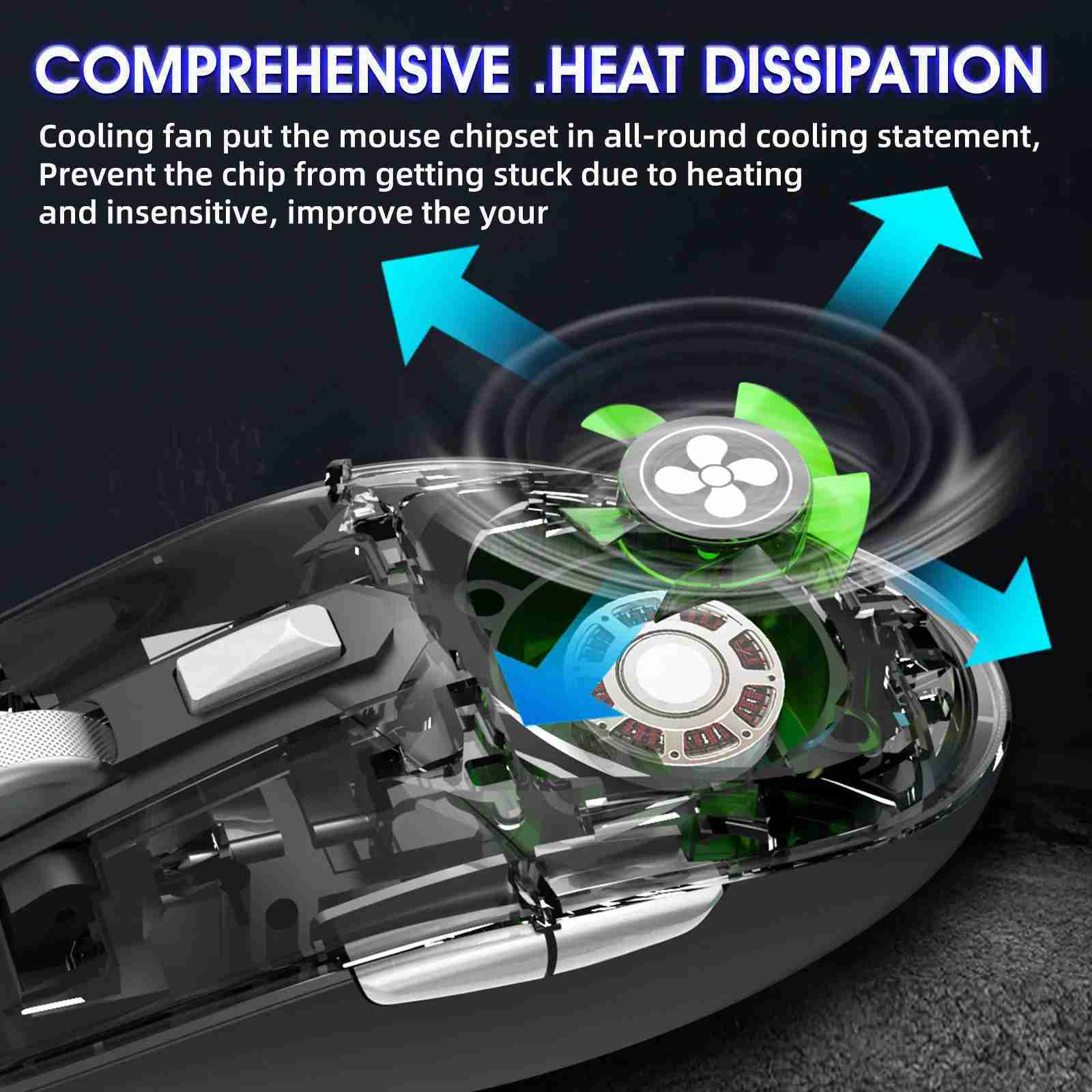 HXSJ J400 New Fan Mouse Macro Programming Wired Hole Game Mouse 8000dpi Adjustable Hand Sweat-proof DesignM240725