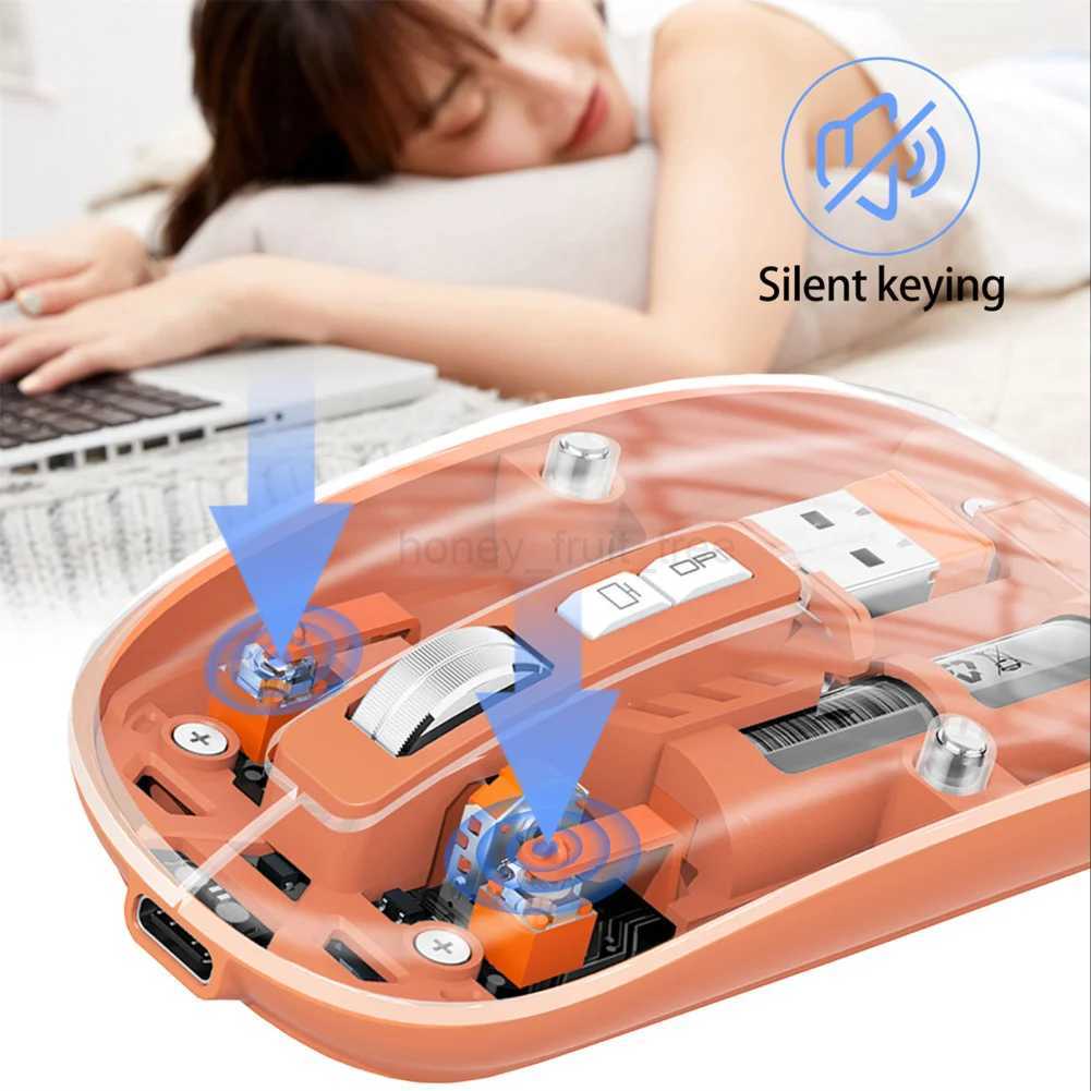 Wireless Mouse 1600 DPI 2.4G Gaming Mouse Ergonomic Mute Gaming Mice With USB Receiver For PC Laptop ComputerM240725