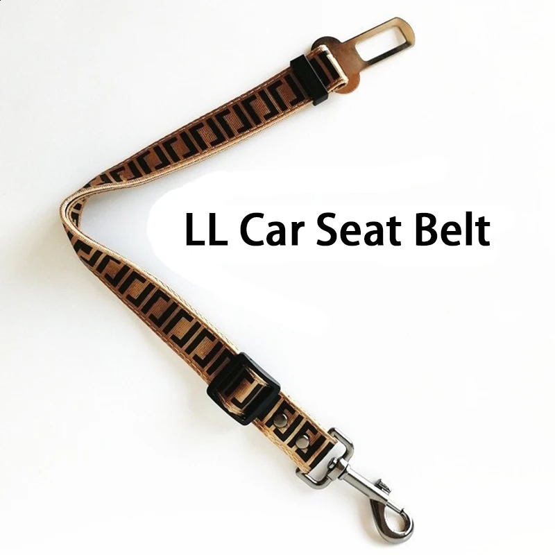 Printing Pet Car Seat Belt Adjustable Chihuahua Harness Leash Straps Traction Rope Nylon Webbing Accessories Dog Pets Items 240722CJ