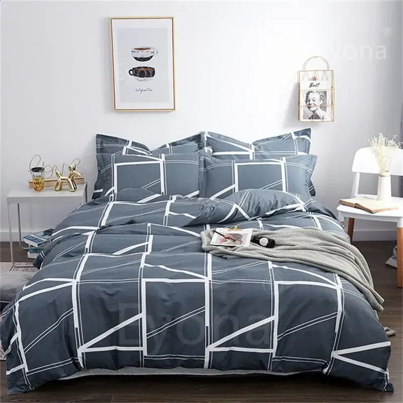 Duvet Cover Minimalist bed sheets comfortable and lightweight down duvet covers suitable for all skin types of male and female students in all seasons