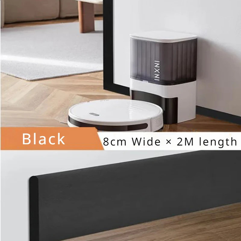 2M Waterproof enclosure Self adhesive Skirting Line 3D Wall Sticker Thickened Anti-collision Decoration Kids Corner Line 240725