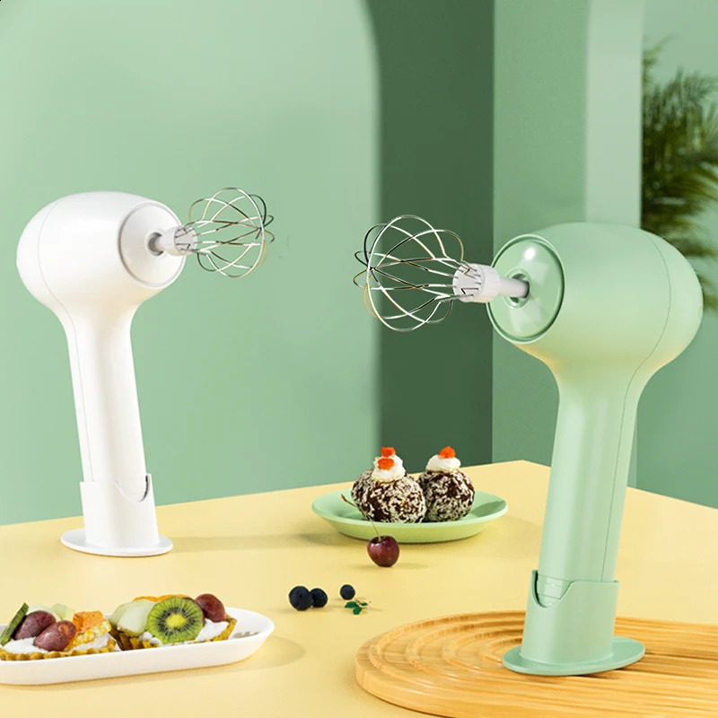 Wireless Portable Electric Food Mixer Automatic Whisk Dough Egg Beater Baking Cake Cream Whipper Kitchen Tool 240725